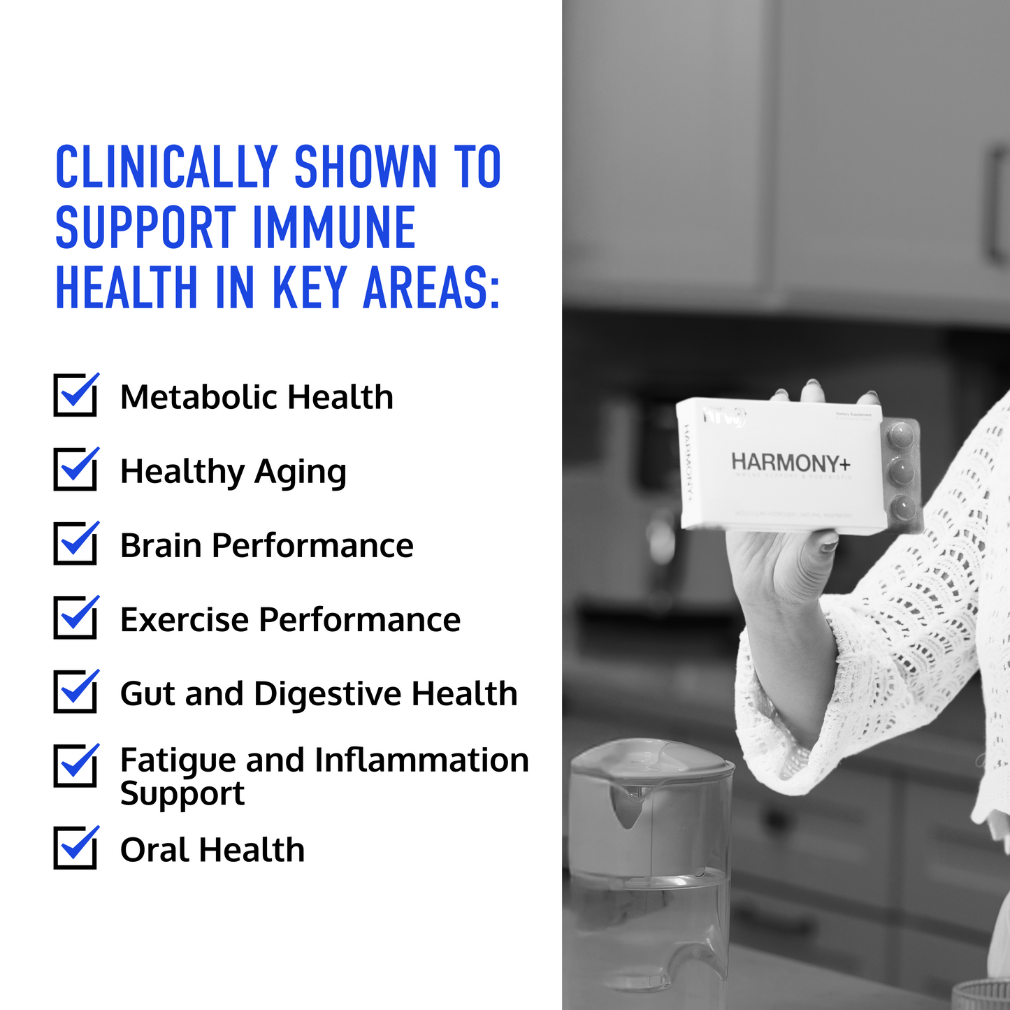 HARMONY+ | Hydrogen Water Tablets + Postbiotics