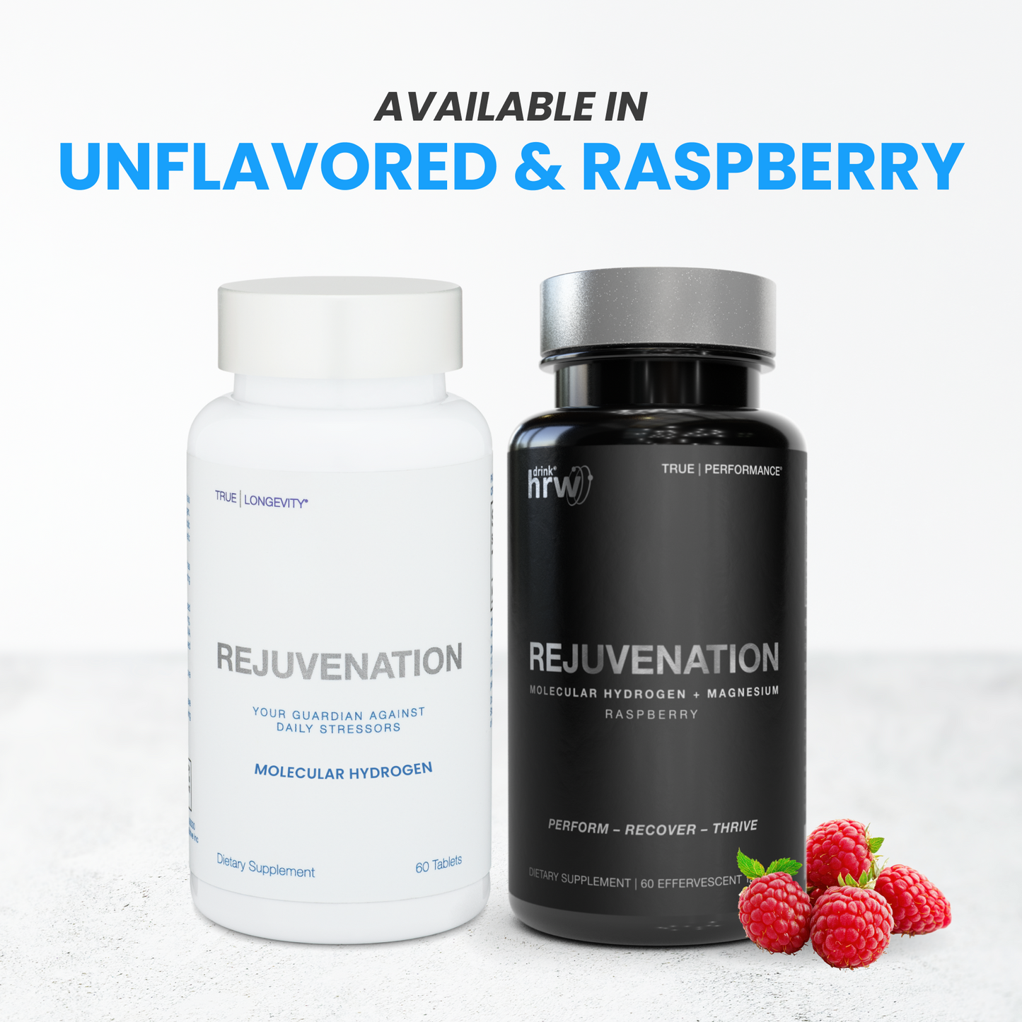 REJUVENATION | Molecular Hydrogen Water Tablets Raspberry Flavor Bundle