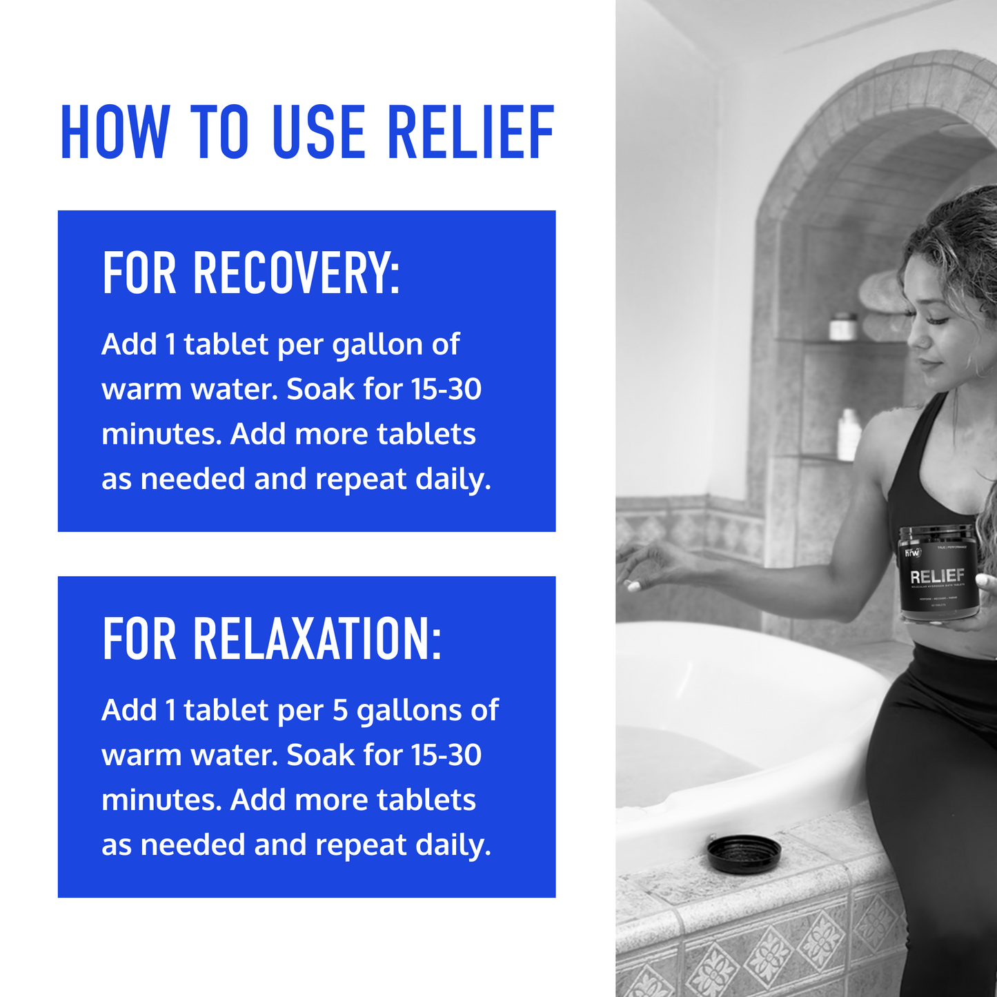RELIEF | Hydrogen Bath Tablets